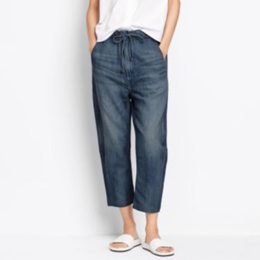Vince. Capri Jeans Drawstring Waist Sz XS